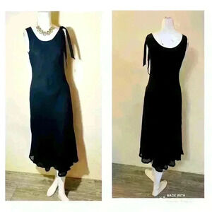 👗 EUC Black Semi Formal MIdi Dress